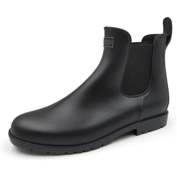 Unisex Ankle Chelsea Rain Short Rubber Boots - Picture 1 of 7